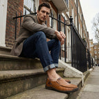 Classic Men¡¯s Slip-On Leather Shoes ¨C Premium Calfskin, All-Day Comfort & Effortless Style