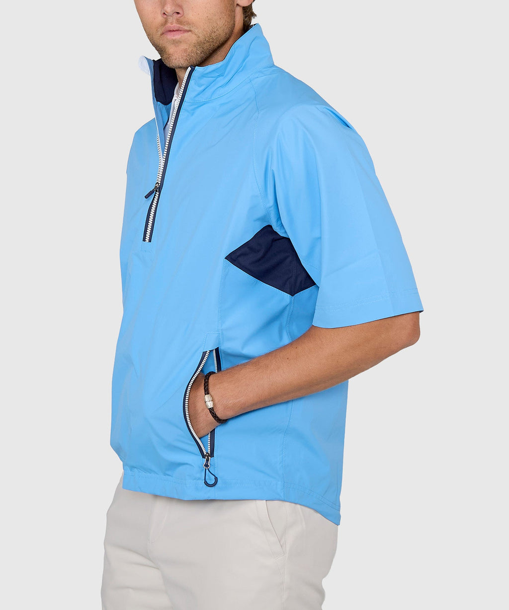 Half-Sleeve Waterproof Quarter-Zip Jacket
