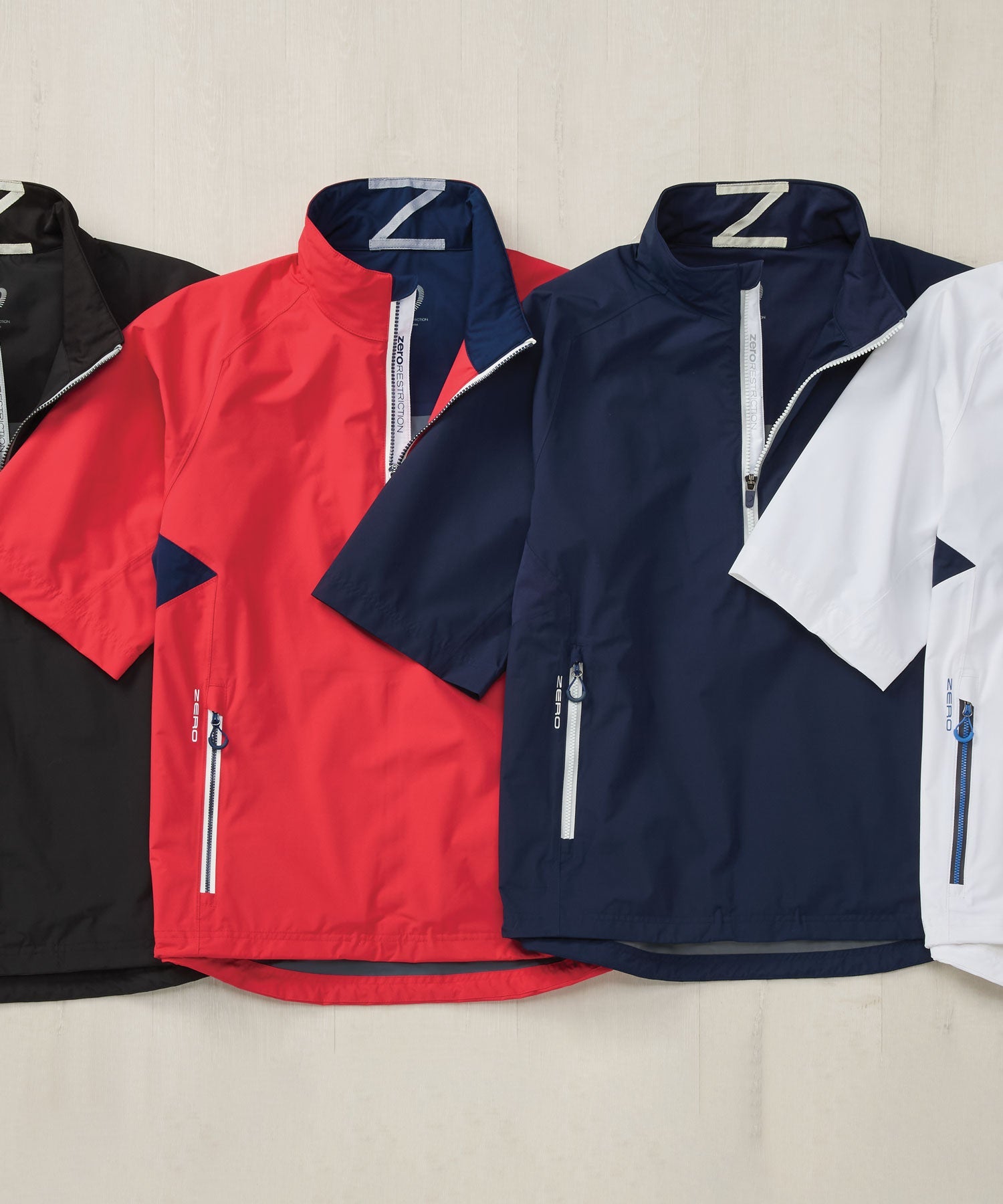 Half-Sleeve Waterproof Quarter-Zip Jacket