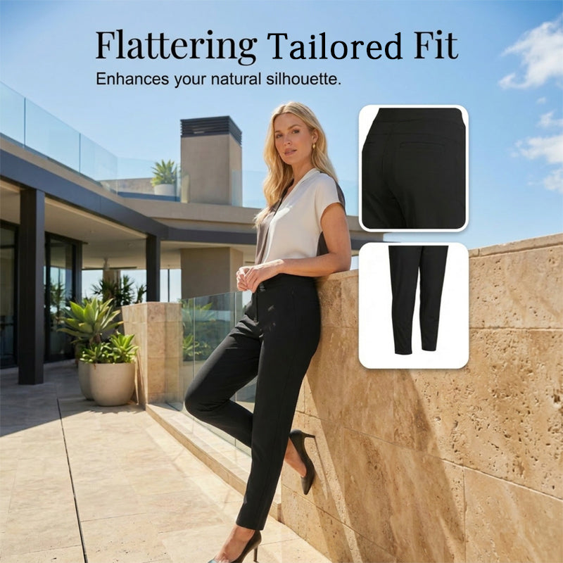 High-Waist-Hose mit Reißverschlusstaschen ¨C Bauchkontrolle und atmungsaktiver Stretch