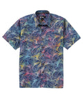 Short Sleeve Batik Print Camp Shirt – Blue Multi