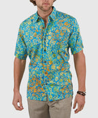 Short Sleeve Batik Print Camp Shirt – Multi