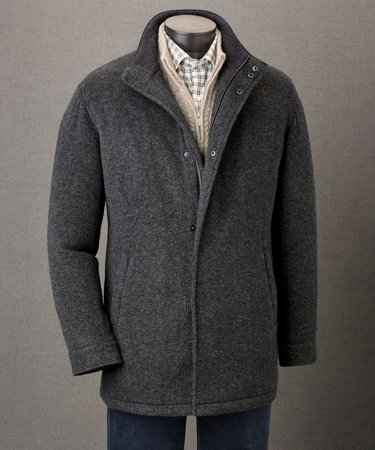 Merino Wool City Coat – Iron