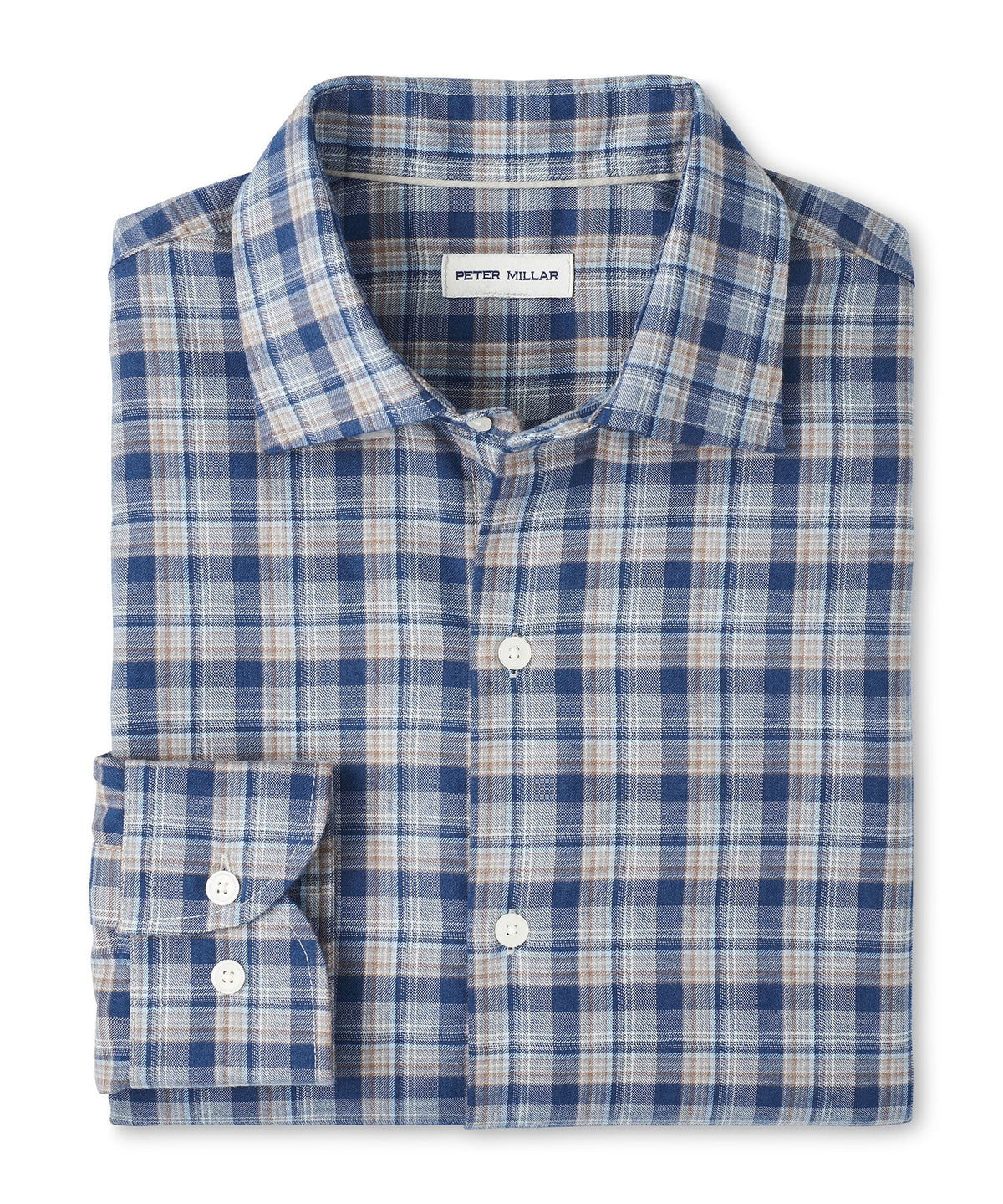 Long Sleeve Performance Flannel Sport Shirt – Blue Haze
