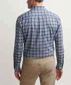 Long Sleeve Performance Flannel Sport Shirt – Blue Haze