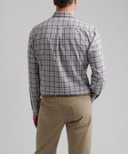 Long Sleeve Performance Flannel Sport Shirt – Winter Ivory