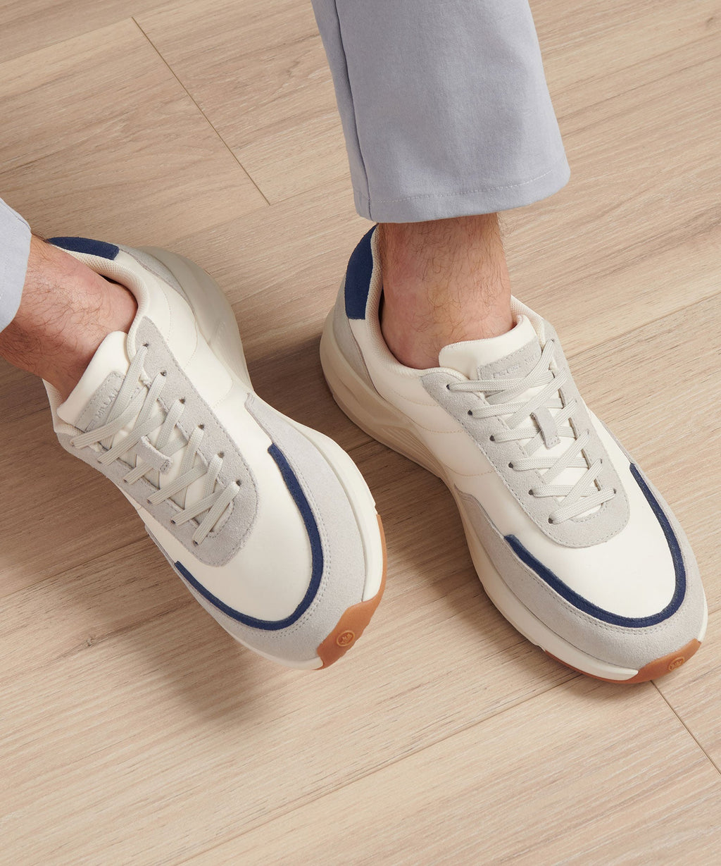 Suede Sneaker with Memory Foam Footbed