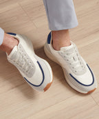 Suede Sneaker with Memory Foam Footbed