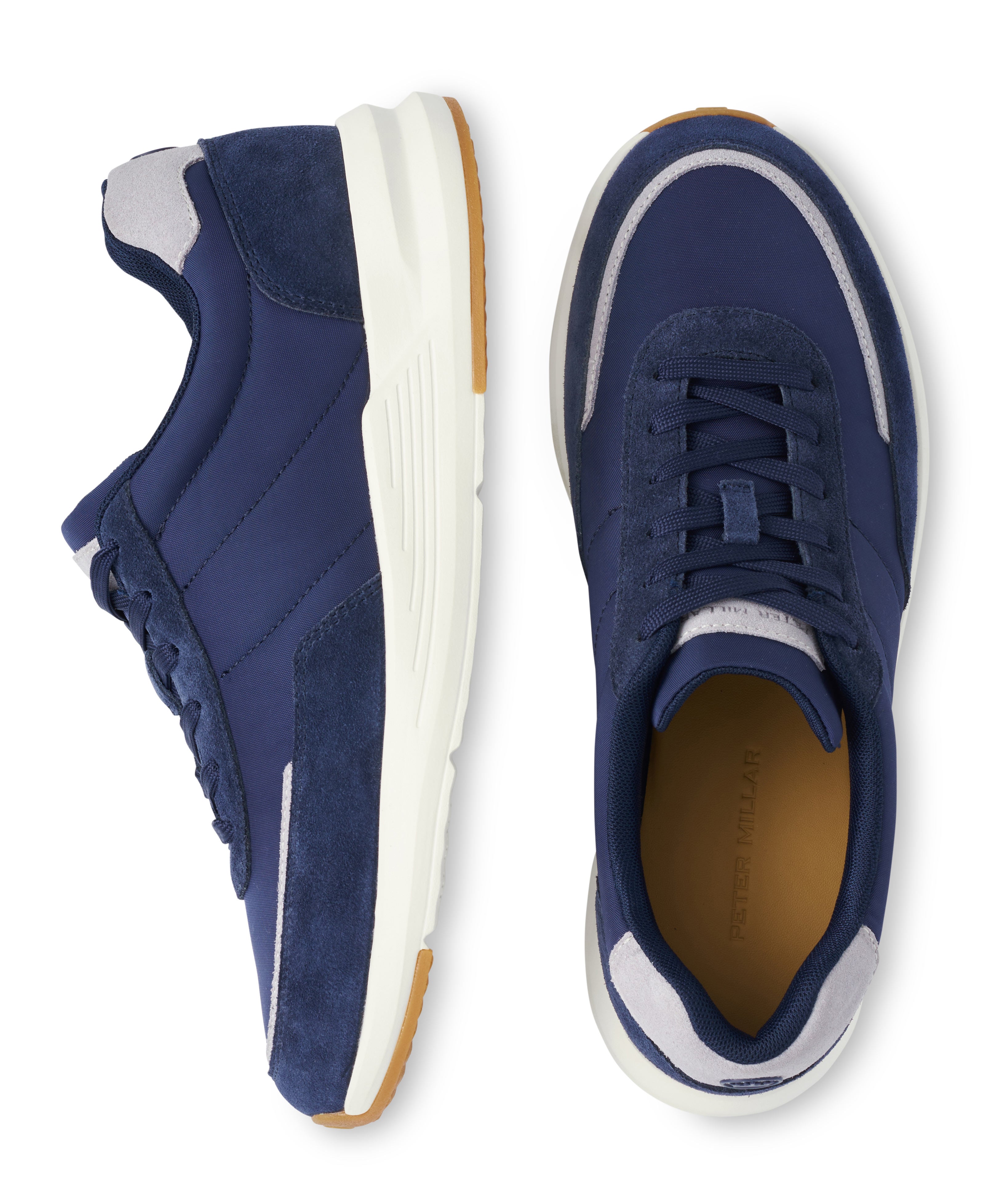 Suede Sneaker with Memory Foam Footbed