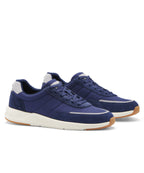 Suede Sneaker with Memory Foam Footbed