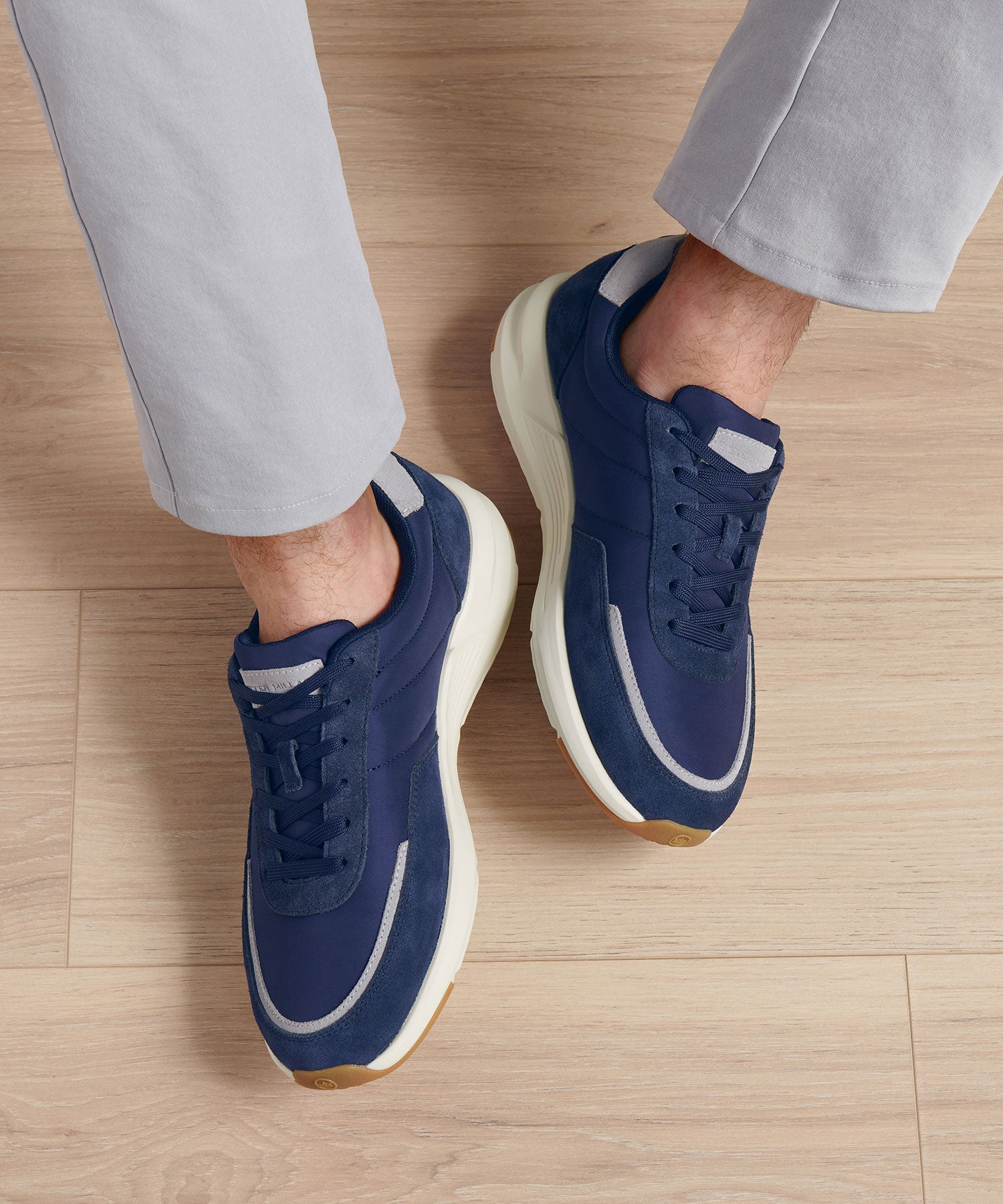 Suede Sneaker with Memory Foam Footbed