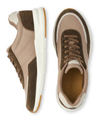 Suede Sneaker with Memory Foam Footbed
