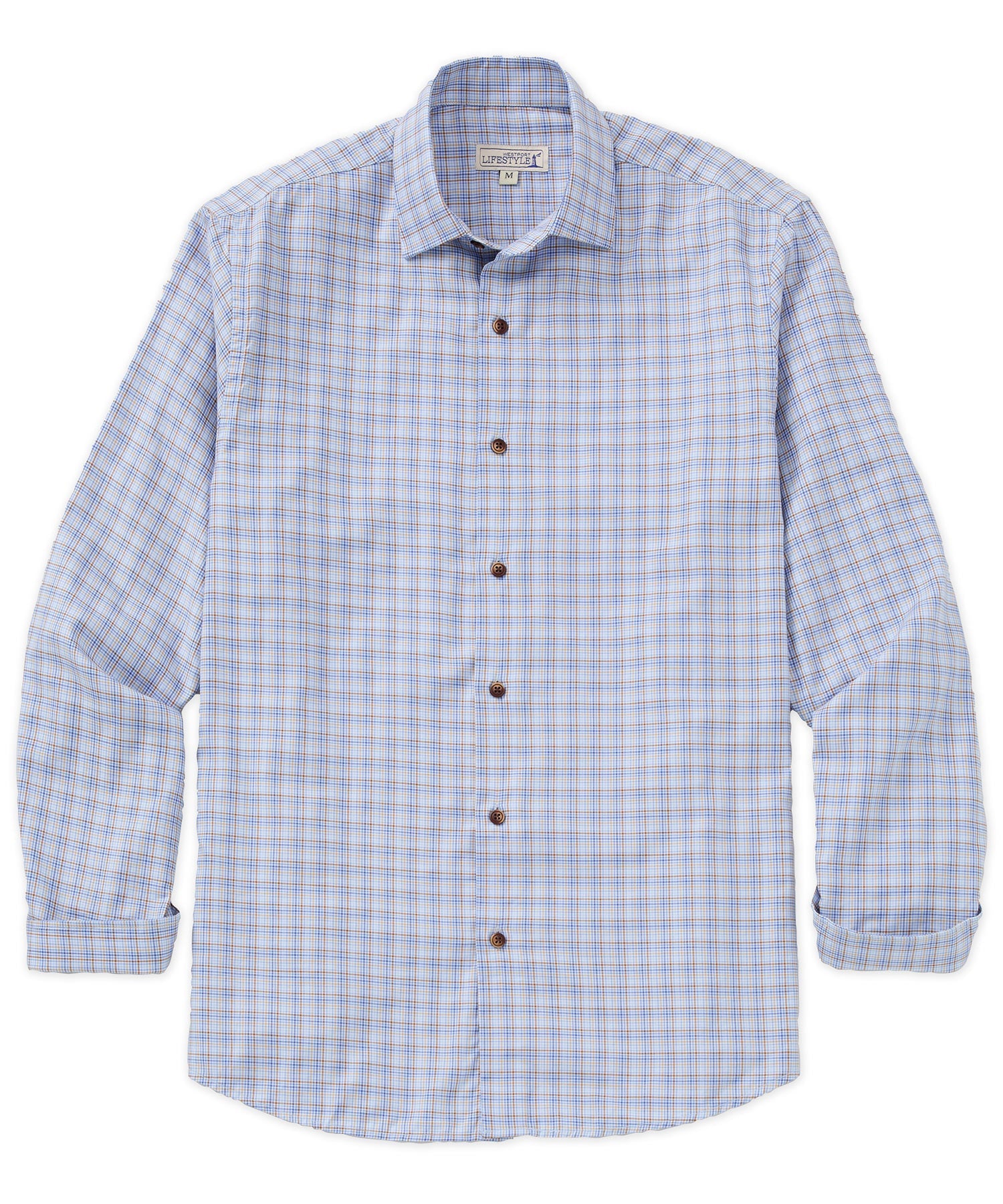 Long Sleeve Plaid Sport Shirt – Multi