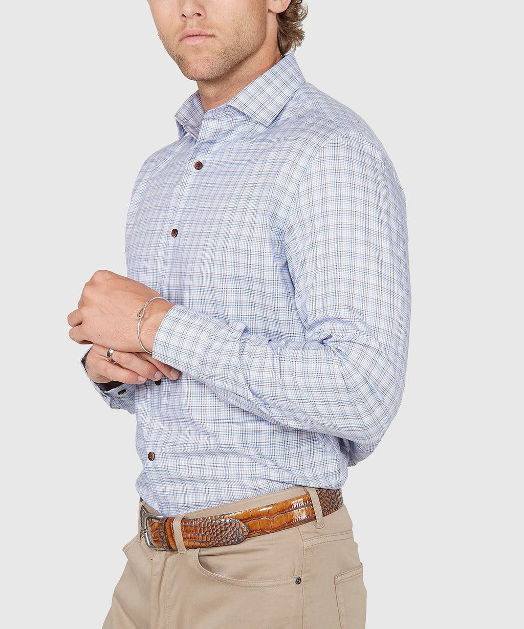 Long Sleeve Plaid Sport Shirt – Multi