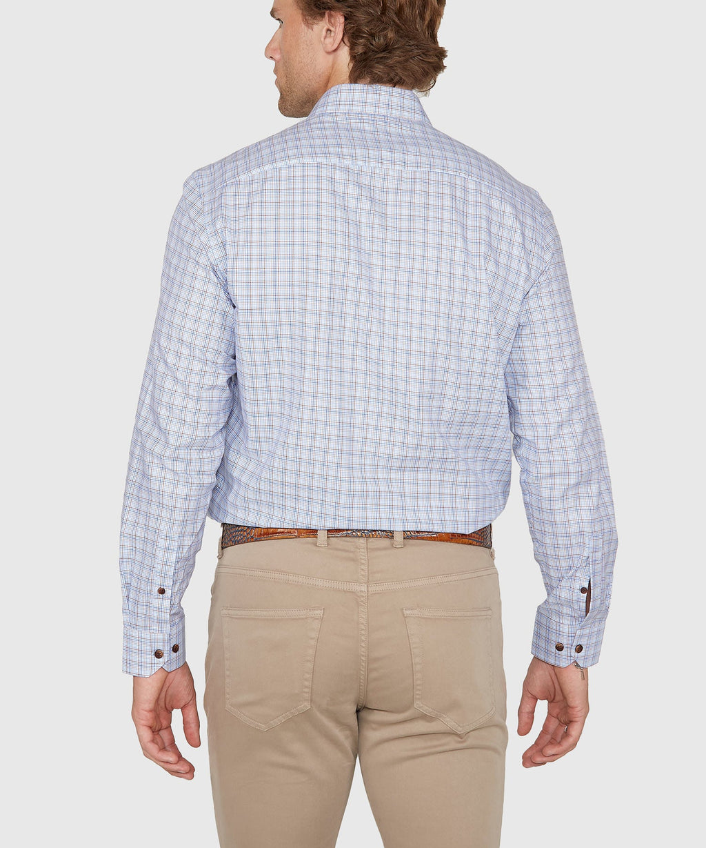 Long Sleeve Plaid Sport Shirt – Multi