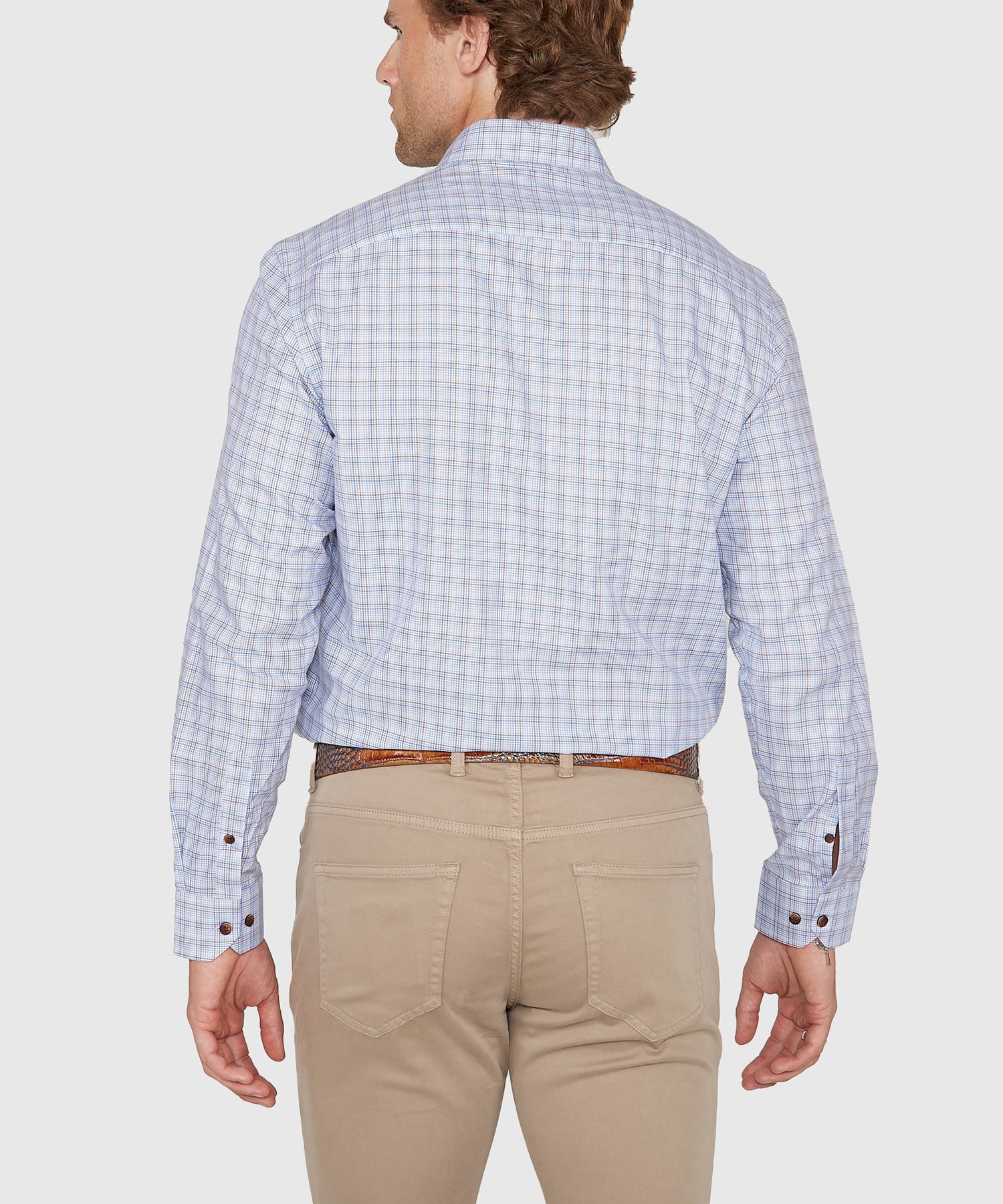Long Sleeve Plaid Sport Shirt – Multi