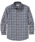 Long Sleeve Plaid Sport Shirt – Blue/Tan