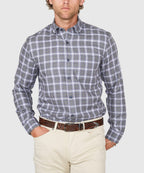 Long Sleeve Plaid Sport Shirt – Grey/Multi