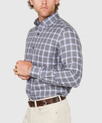 Long Sleeve Plaid Sport Shirt – Grey/Multi