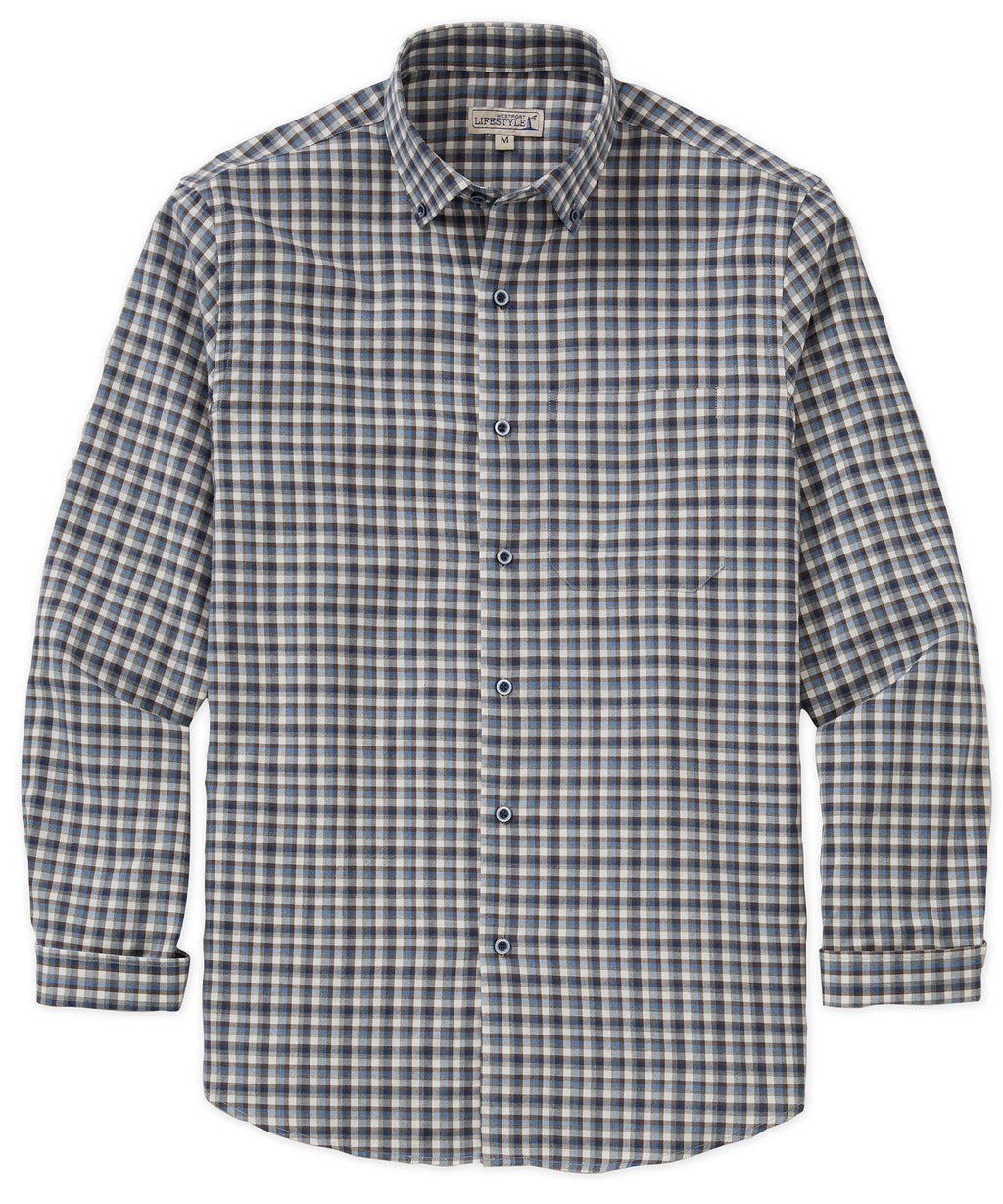 Long Sleeve Plaid Sport Shirt – Multi II