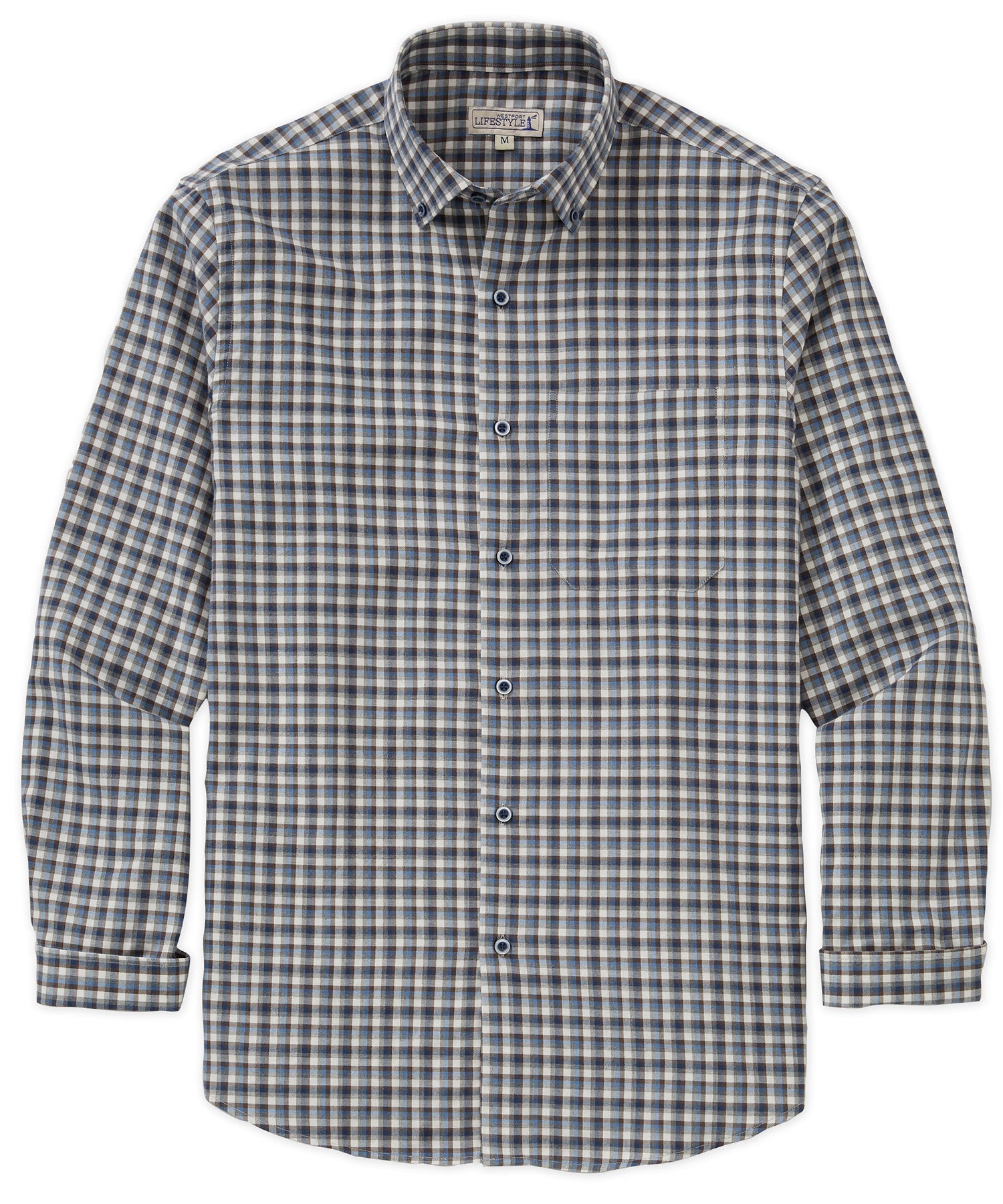 Long Sleeve Plaid Sport Shirt – Multi II
