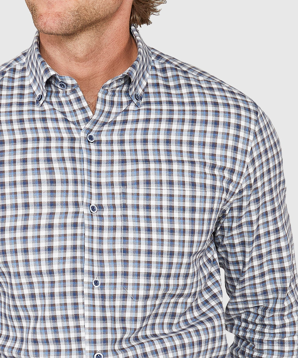 Long Sleeve Plaid Sport Shirt – Multi II