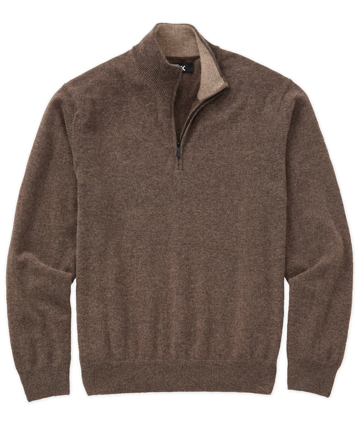 Long Sleeve Cashmere Quarter Zip Pullover