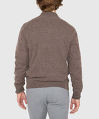Long Sleeve Cashmere Quarter Zip Pullover