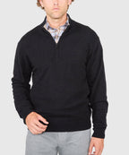 Long Sleeve Cashmere Quarter Zip Pullover
