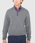 Long Sleeve Cashmere Quarter Zip Pullover