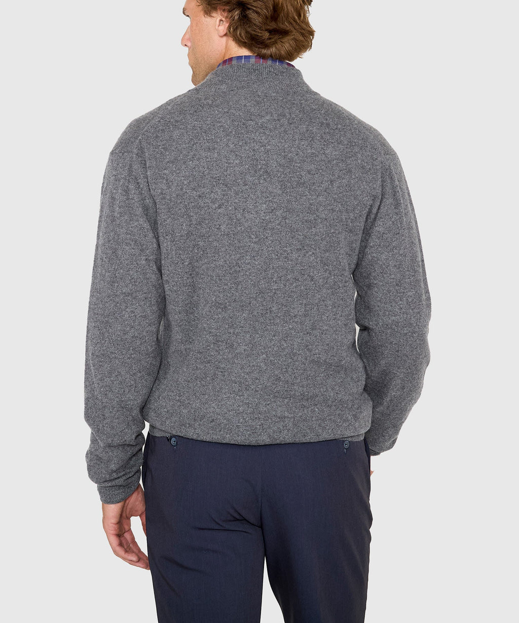 Long Sleeve Cashmere Quarter Zip Pullover
