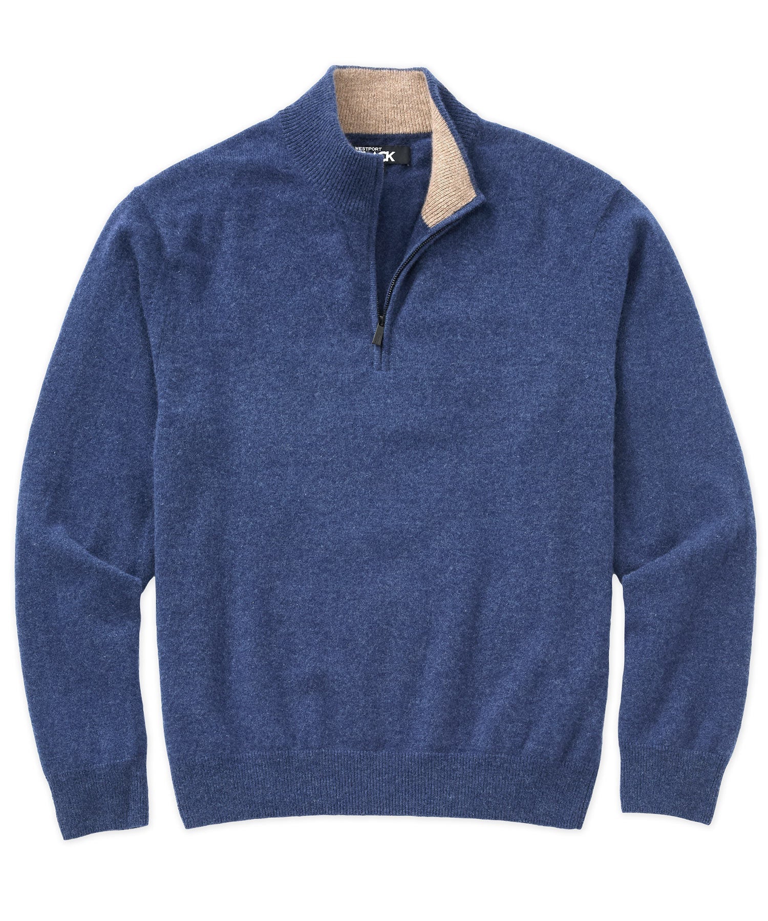 Long Sleeve Cashmere Quarter Zip Pullover