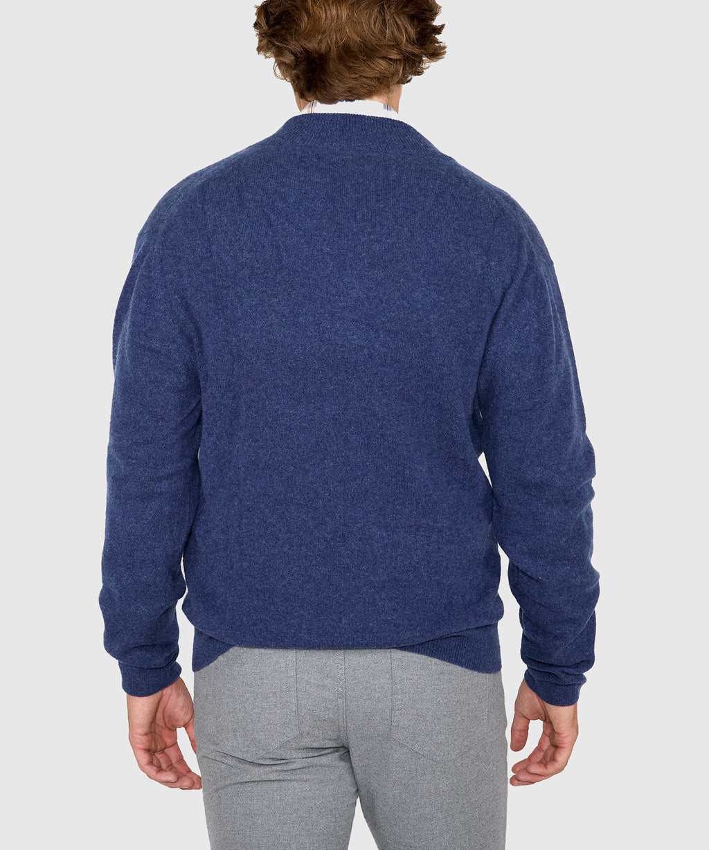 Long Sleeve Cashmere Quarter Zip Pullover