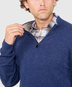 Long Sleeve Cashmere Quarter Zip Pullover