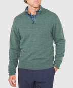 Long Sleeve Cashmere Quarter Zip Pullover