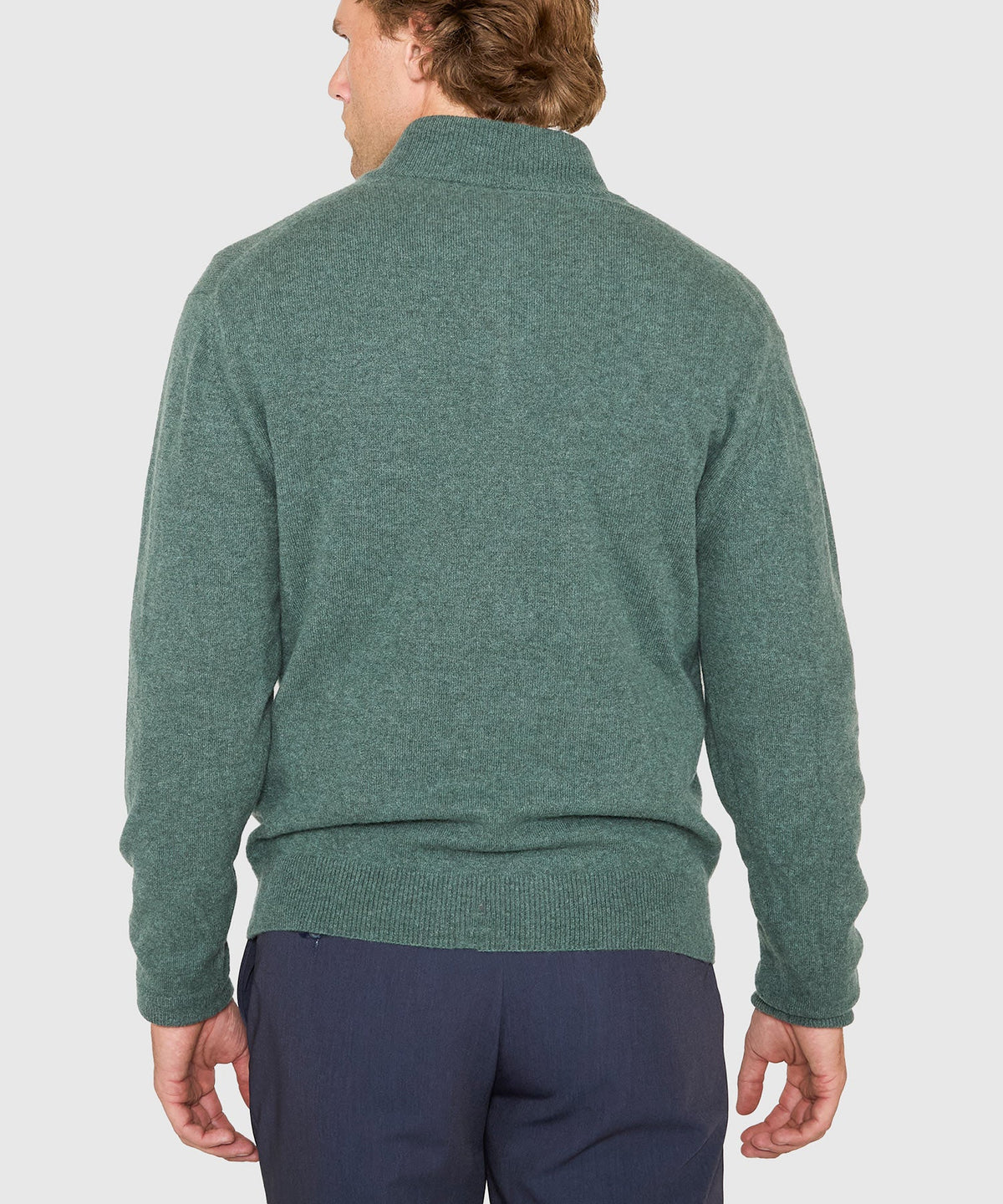 Long Sleeve Cashmere Quarter Zip Pullover
