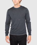 Long Sleeve Tipped Crew Neck Merino Pullover