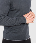 Long Sleeve Tipped Crew Neck Merino Pullover