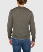 Long Sleeve Tipped Crew Neck Merino Pullover