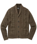Cable Knit Shawl Collar Cardigan – Sable