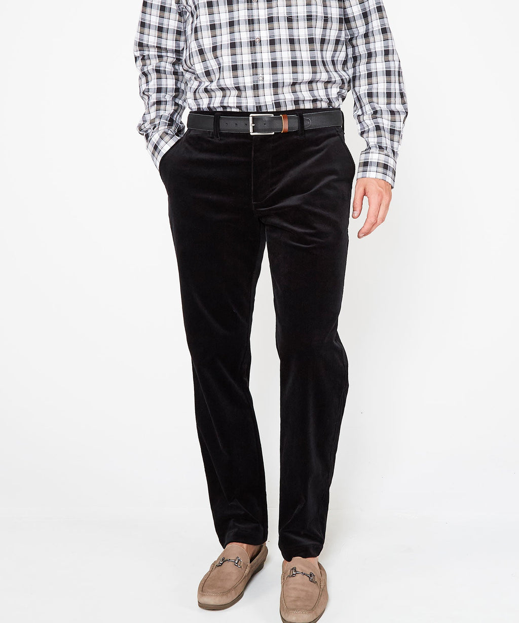 Flat Front Stretch Corduroy Pant
