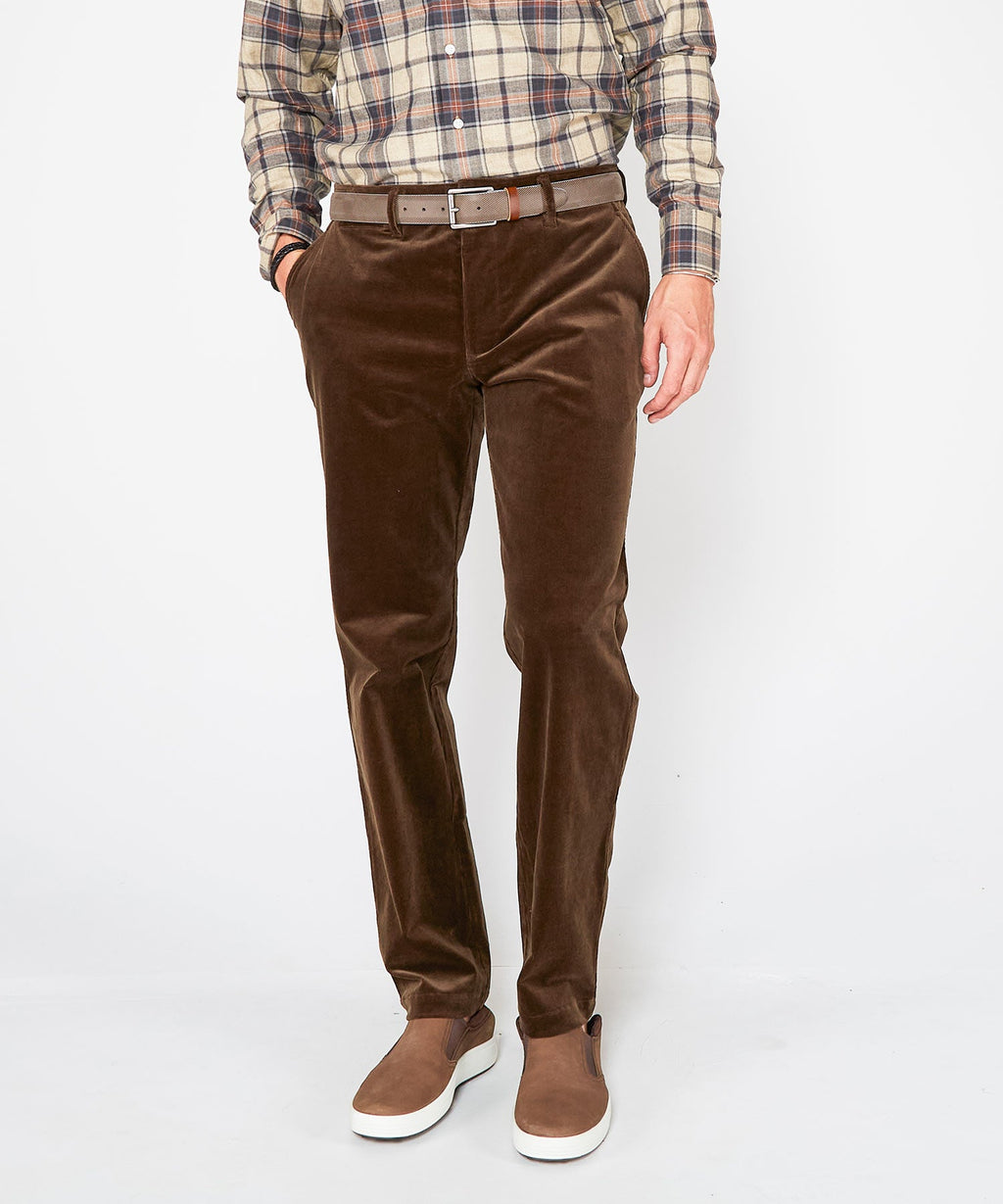 Flat Front Stretch Corduroy Pant