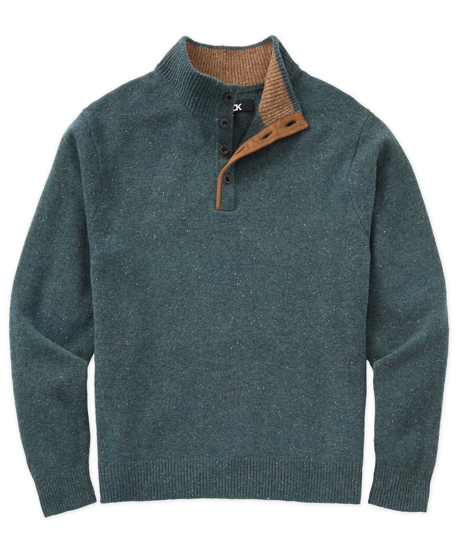 Donegal Button Mock Merino Sweater