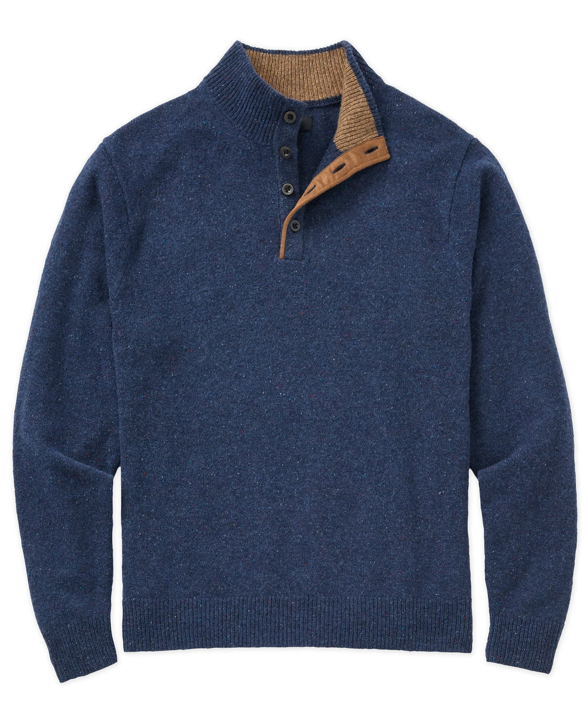 Donegal Button Mock Merino Sweater