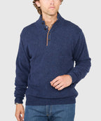 Donegal Button Mock Merino Sweater