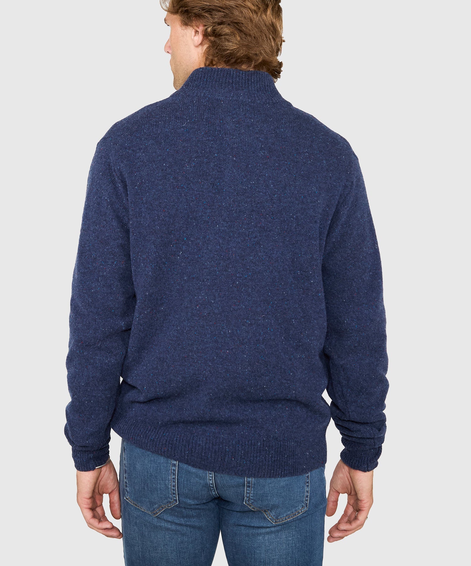 Donegal Button Mock Merino Sweater