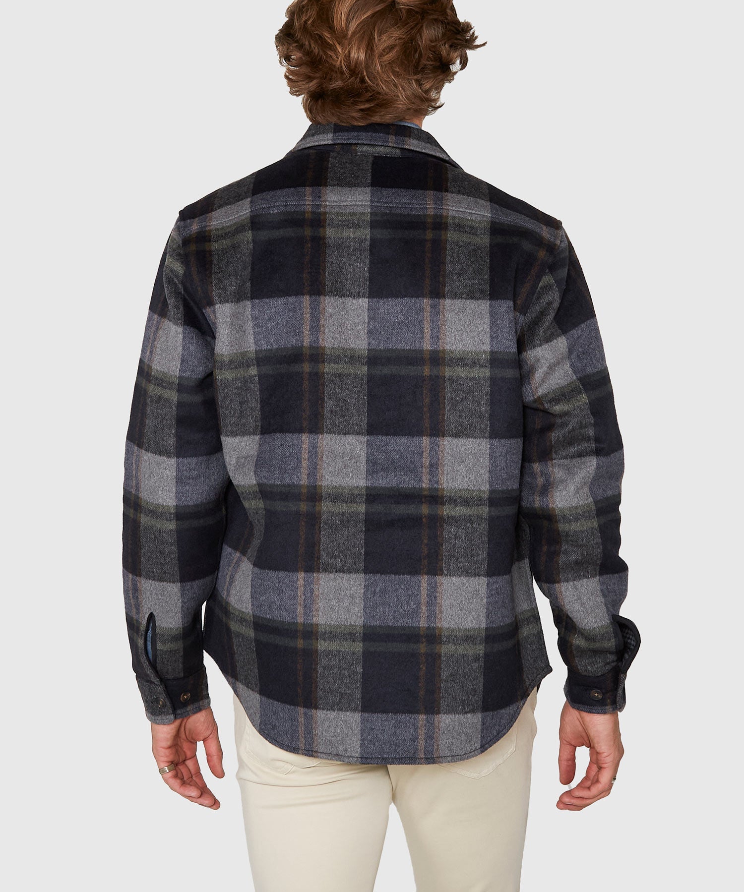 Wool Blend Houndstooth Shirt Jacket – Multi