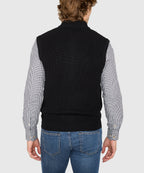 Merino Wool Full Zip Vest