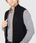 Merino Wool Full Zip Vest