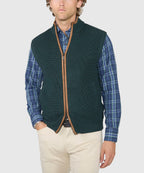 Merino Wool Full Zip Vest